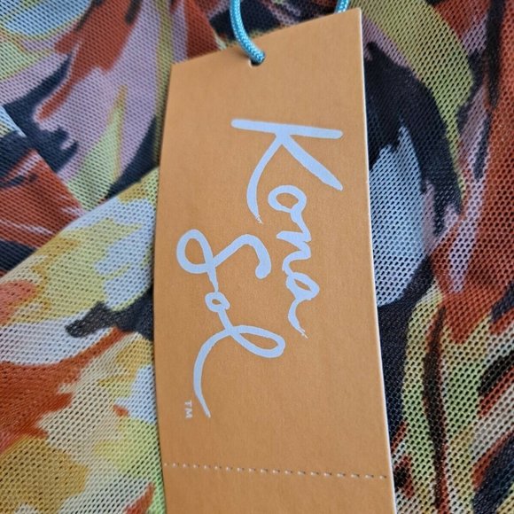 Kona Sol Swim Kona Sol Womens High Neck Mesh Racerback Tankini Top